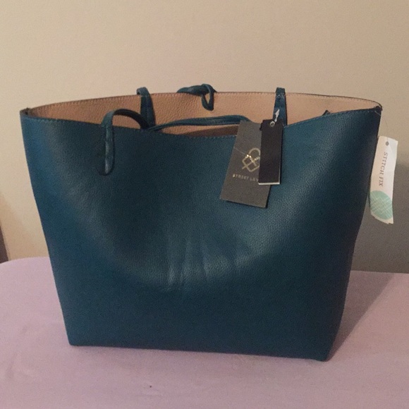 Street Level - Green tote purse with wallet insert - Picture 2 of 7